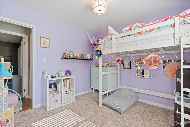 bedroom featuring carpet floors