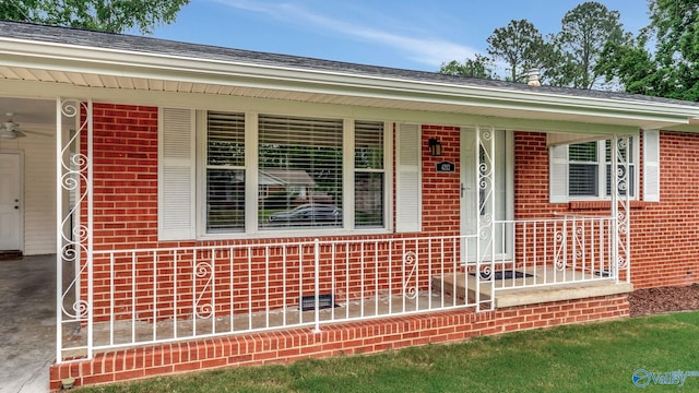 4212 Mcclain Ln NW, Huntsville, AL 35810 - property entrance with brick siding and covered porch