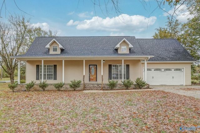 1502 Bower Dr SE, Cullman, AL 35055 - view of front of home featuring driveway, an attached garage, a shingled roof, and a porch