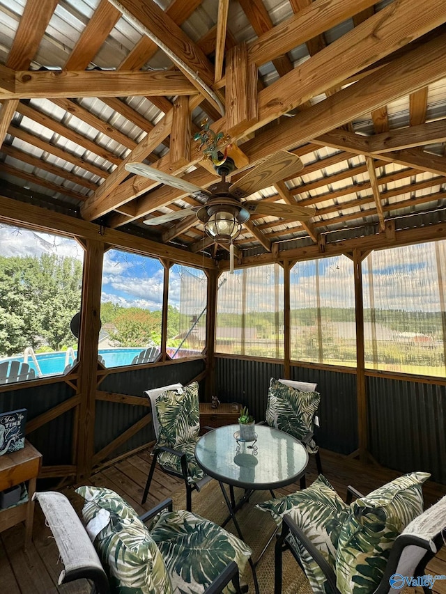 view of sunroom / solarium