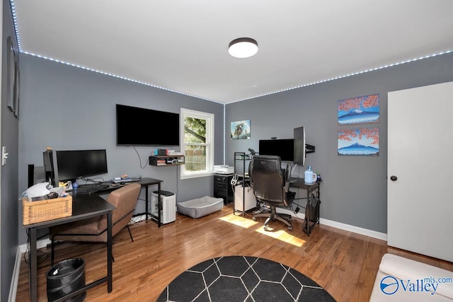4315 Horace Dr NW, Huntsville, AL 35816 - office with wood-type flooring