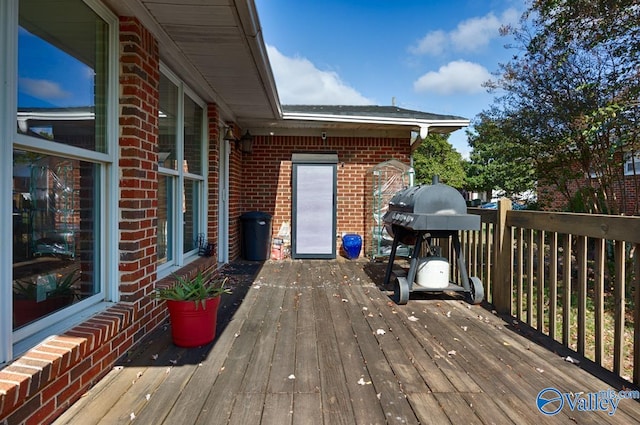 4315 Horace Dr NW, Huntsville, AL 35816 - wooden terrace featuring area for grilling
