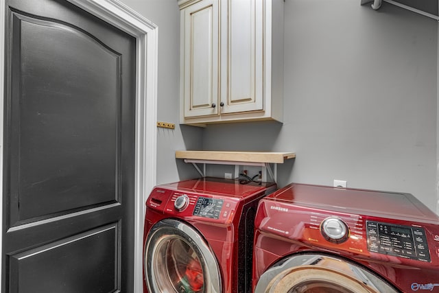 1635 County Road 47, Fyffe, AL 35971 - washroom featuring washer and dryer and cabinet space