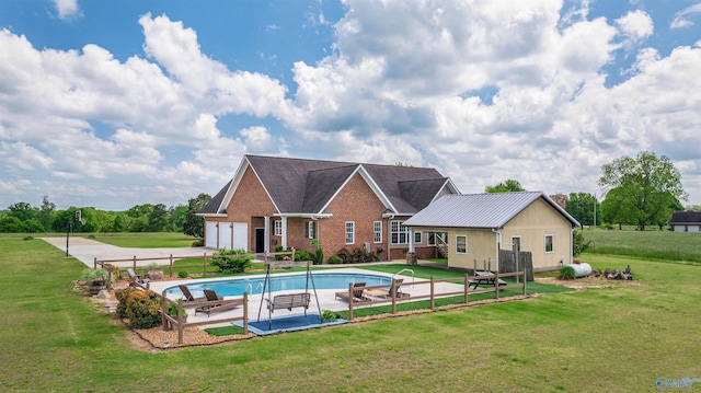 1635 County Road 47, Fyffe, AL 35971 - view of swimming pool with a yard and a patio