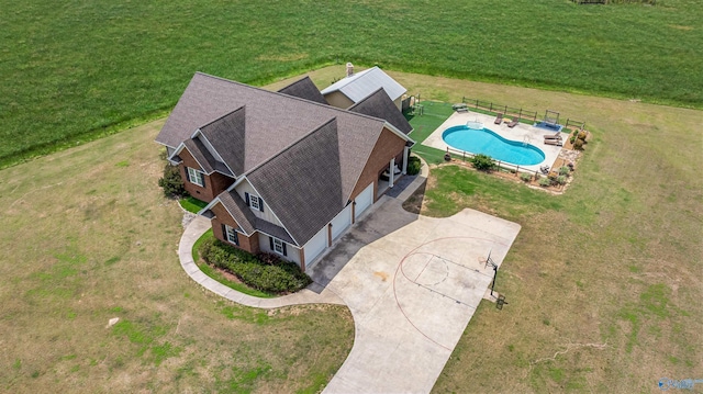 1635 County Road 47, Fyffe, AL 35971 - view from above of property with a pool area