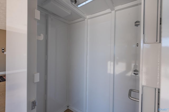 bathroom with walk in shower