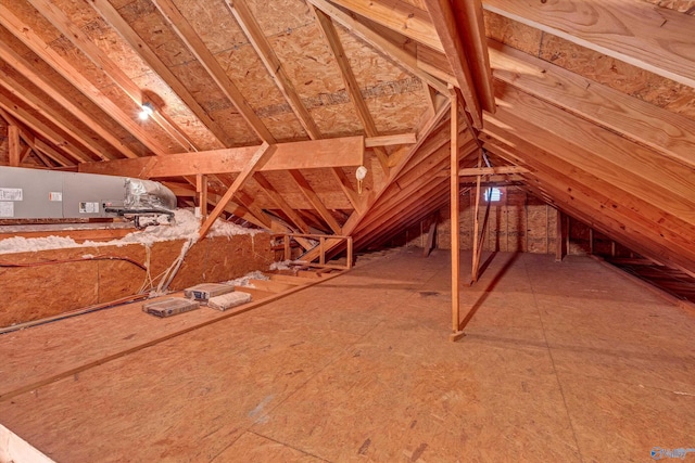 view of attic