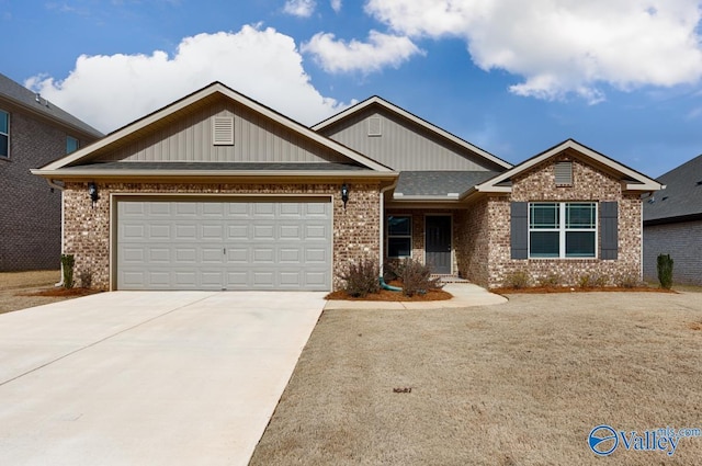 craftsman-style home with a garage