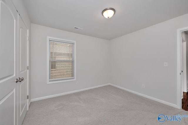 view of carpeted empty room