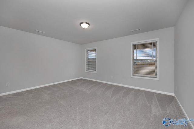 carpeted spare room with a healthy amount of sunlight