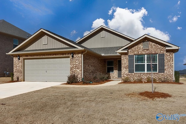 craftsman-style house with a garage