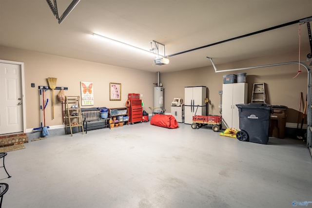2522 Lindisfarne Dr SW, Decatur, AL 35603 - garage with gas water heater and a garage door opener