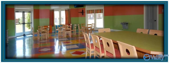 view of dining area