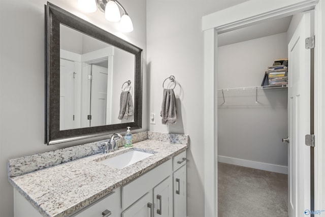 bathroom with vanity