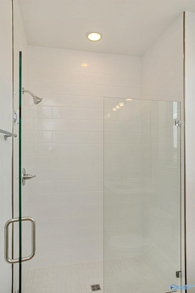 bathroom with walk in shower