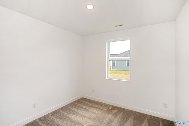 view of carpeted empty room