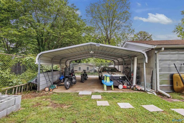 1213 Humes Ave NE, Huntsville, AL 35801 - view of vehicle parking with a carport