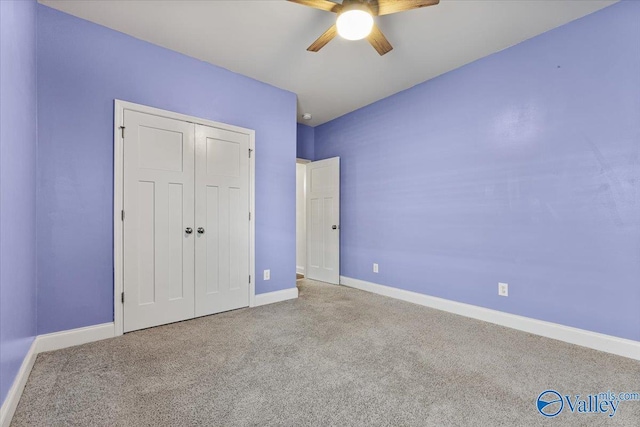 107 Duchess Dr, Madison, AL 35758 - unfurnished bedroom with carpet floors, a closet, and ceiling fan