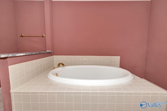 full bath featuring a garden tub