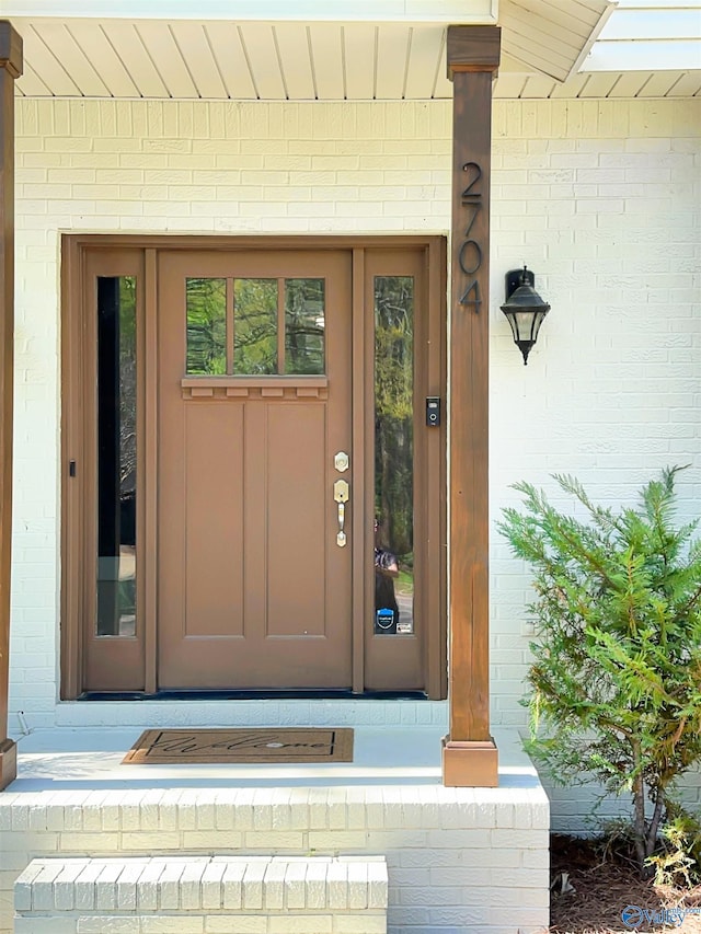 view of entrance to property