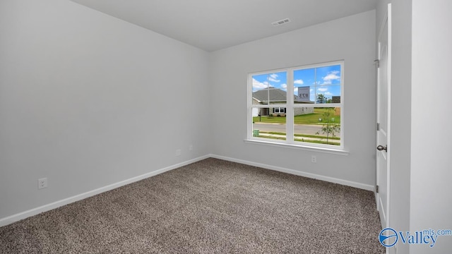 view of carpeted empty room