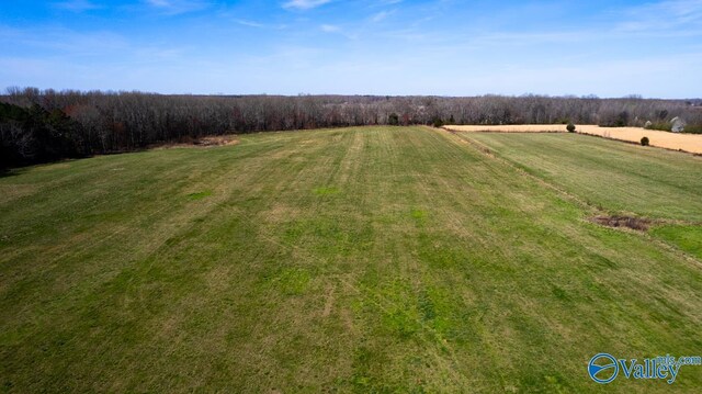 drone / aerial view featuring a rural view