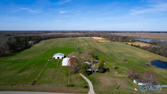 7228 Old Railroad Bed Rd, Toney, AL 35773 - birds eye view of property featuring a rural view
