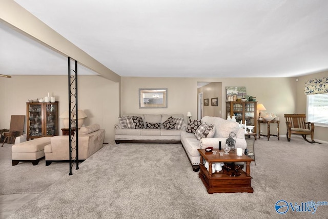 7228 Old Railroad Bed Rd, Toney, AL 35773 - living room with carpet flooring