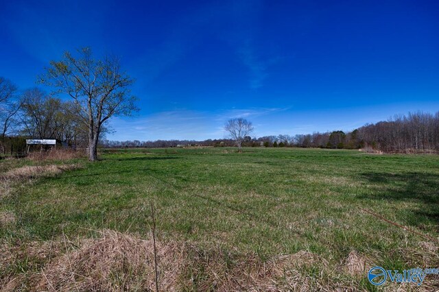 view of yard featuring a rural view