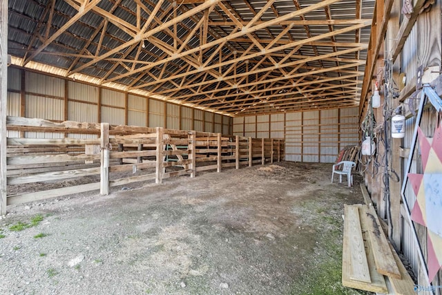 view of horse barn