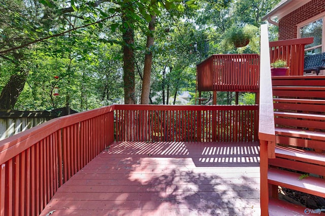 view of wooden terrace