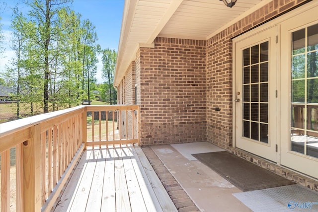 16968 Bellewood Dr, Athens, AL 35613 - wooden terrace featuring french doors