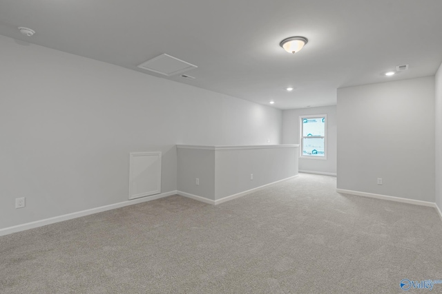 416 Tracer St, Huntsville, AL 35811 - carpeted empty room with visible vents, baseboards, and recessed lighting