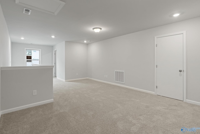 416 Tracer St, Huntsville, AL 35811 - carpeted spare room featuring visible vents, baseboards, and recessed lighting