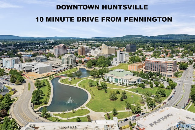 416 Tracer St, Huntsville, AL 35811 - bird's eye view with a water view and a city view