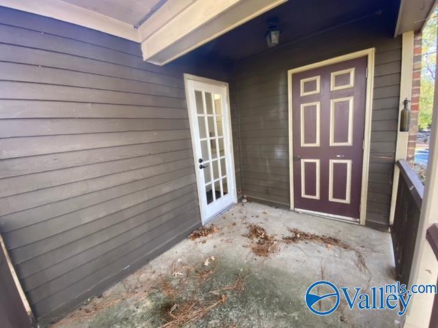 view of exterior entry with french doors