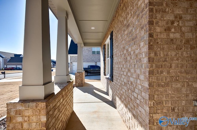 view of patio / terrace with a porch