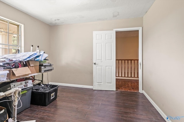 misc room featuring dark hardwood / wood-style floors