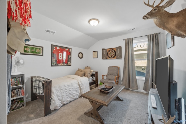 165 Saddle St, New Market, AL 35761 - bedroom with carpet floors and lofted ceiling