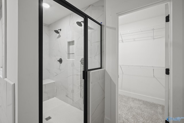 188 Chesire Cove Ln, New Market, AL 35759 - full bathroom with a stall shower and a spacious closet