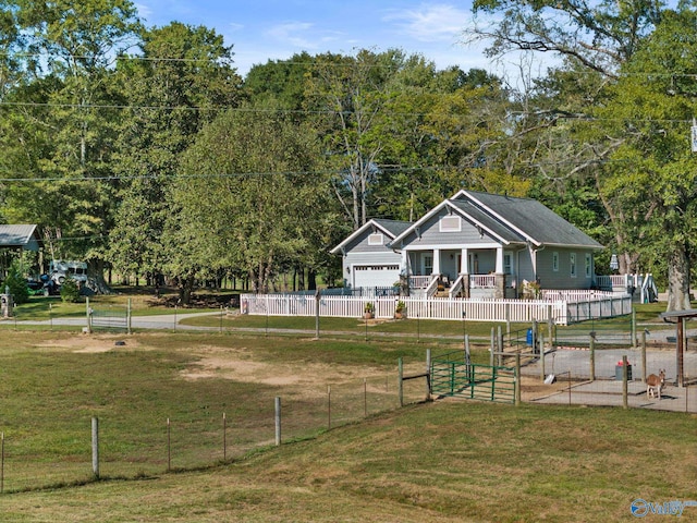 exterior space with a lawn