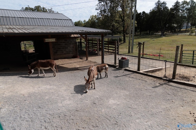 view of horse barn