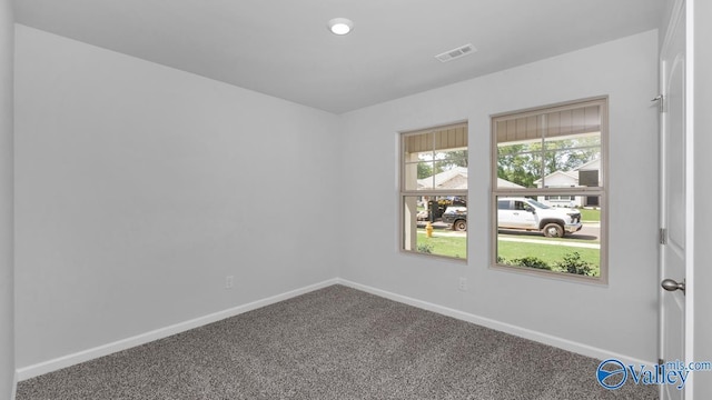 view of carpeted empty room