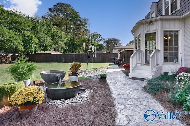3318 Ohara Rd SW, Huntsville, AL 35801 - view of yard with a fenced backyard and a patio area