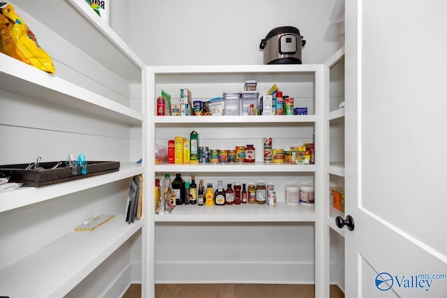 view of pantry