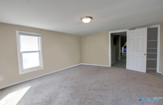 view of carpeted empty room