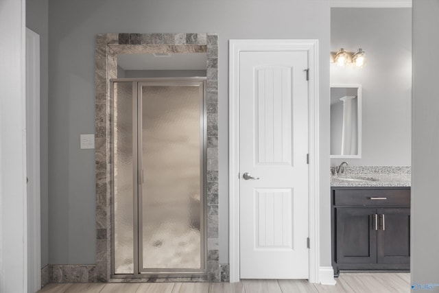 17067 Stonegate Dr, Athens, AL 35613 - full bathroom with a shower stall and vanity