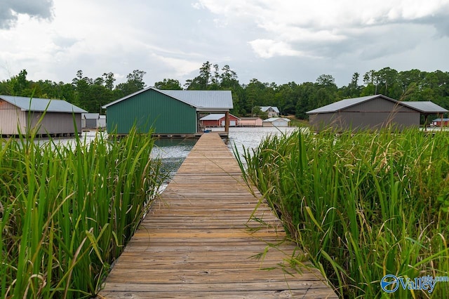 view of dock