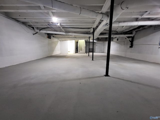 view of basement