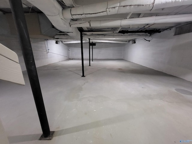 view of basement